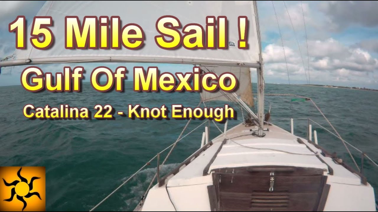 Sailing with Dolphins in the Gulf of Mexico - Catalina 22 sailing video