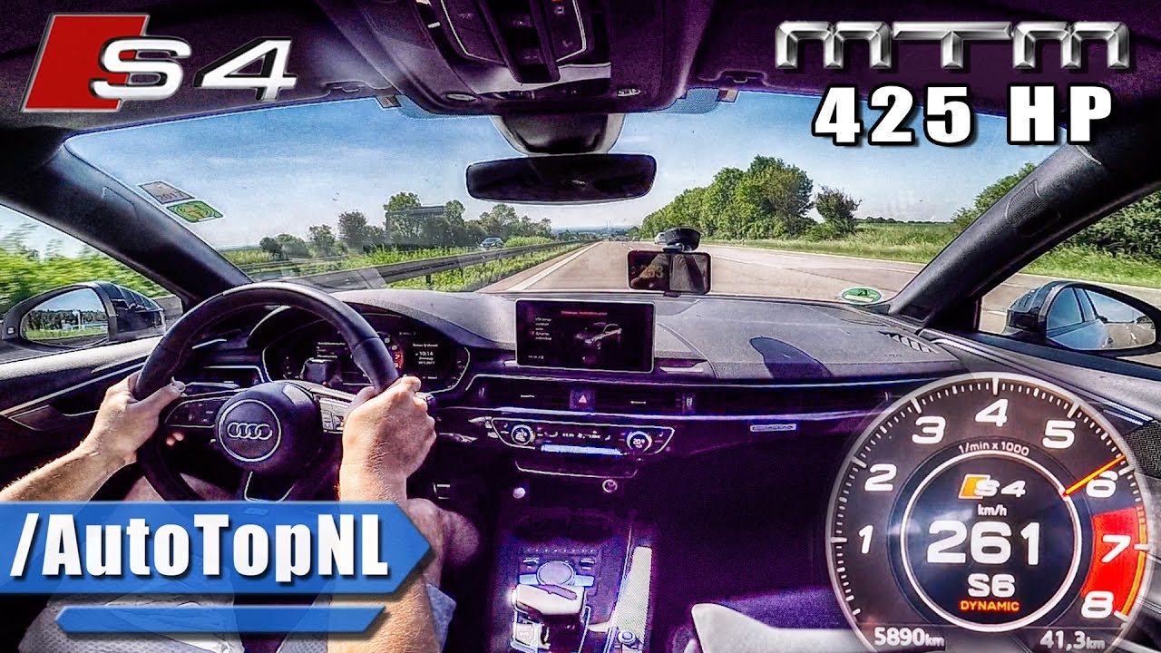 425HP Audi S4 B9 MTM Autobahn FAST! ACCELERATION by AutoTopNL