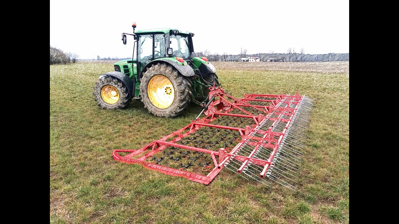 włókowanie 2020 nowość Expomu Krośniewice  NIWA PLUS 8/4C+pielnik & JOHN DEERE 6330
