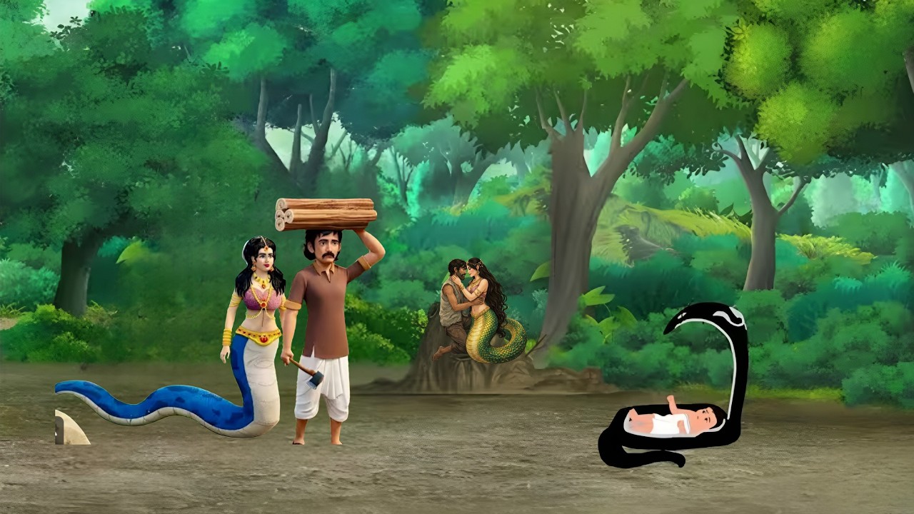 गरीब लकड़हारा और स्रपित नागिन का प्यार । Grib Lakrhara Aur Stapit Nagin Ka Pyar । Hindi Kahani