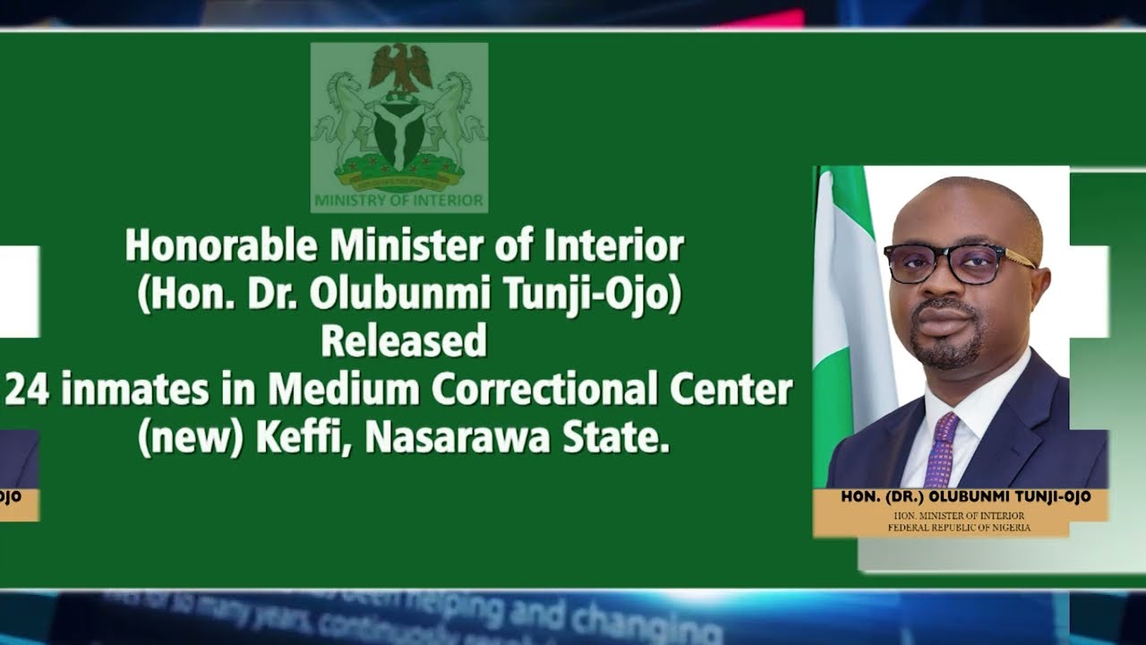 Release of inmates at Keffi, Nasarawa State, by the Hon. Min of Interior - Hon. Olubunmi Tunji-Ojo