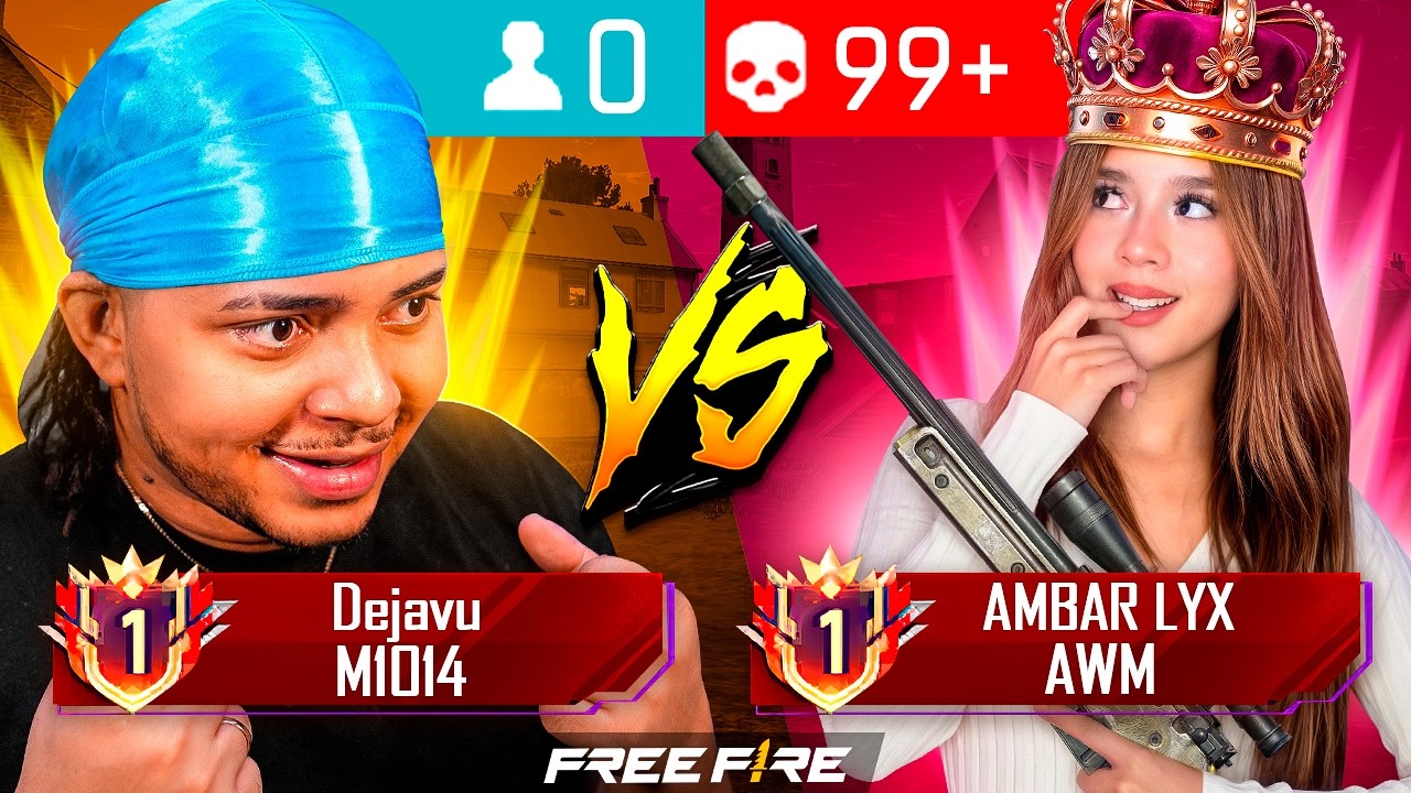 LA TIKTOKER AMBAR LYX vs DEJAVU EL REY DE LA M1014 !!