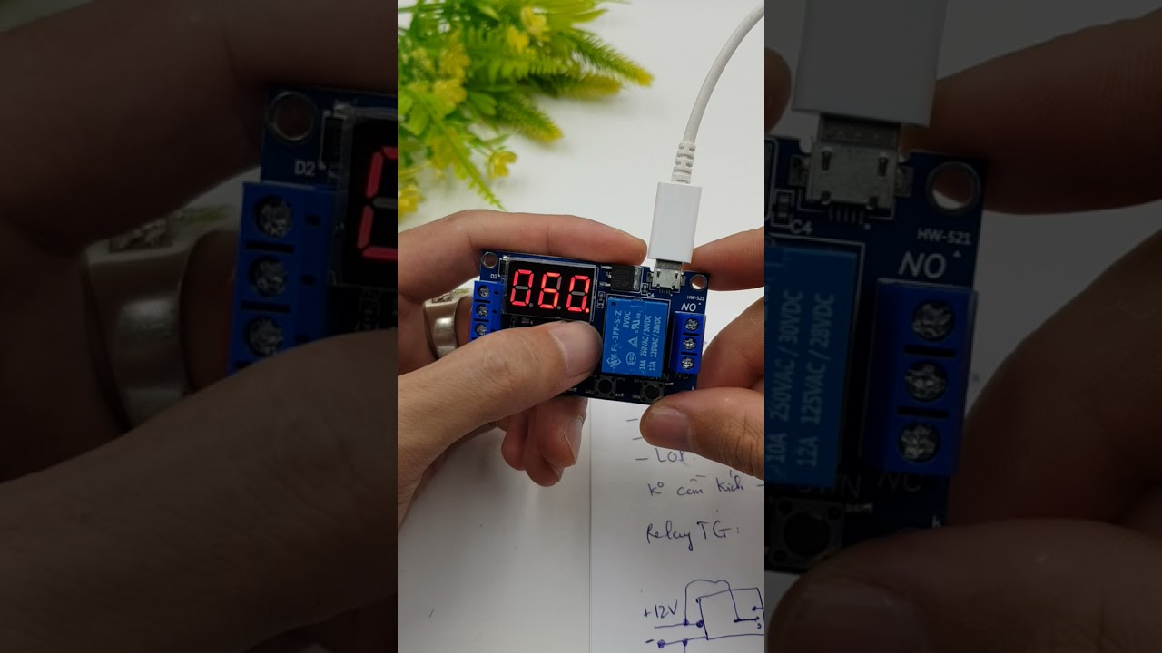 Mạch Trễ HW-521 Hoặc M610 Chế Độ P3.2 (Bật Tắt Theo Chu Kỳ)
