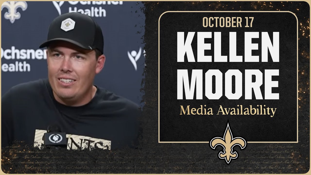 Kellen Moore previews Week 7 vs. Bears | New Orleans Saints