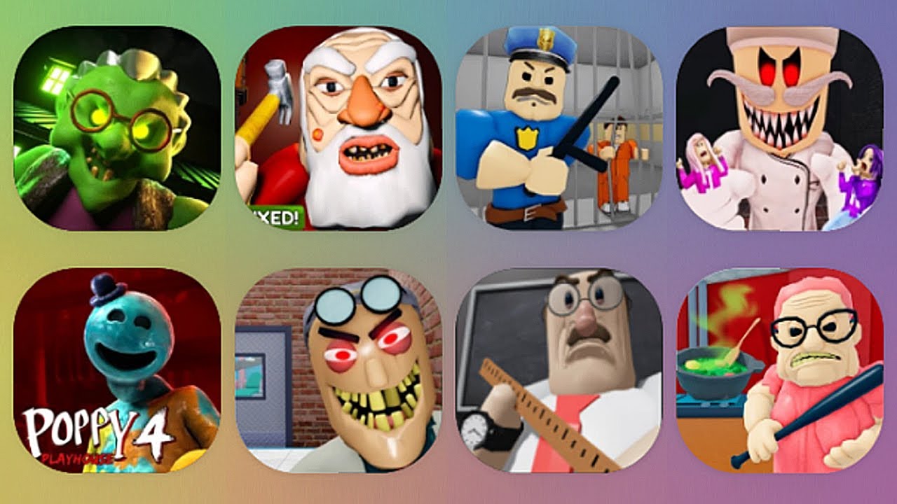 Roblox Poppy Playhouse(chaptea4), Angry Grandmother, Run From Grandpa, Barra's Grandmother's,...