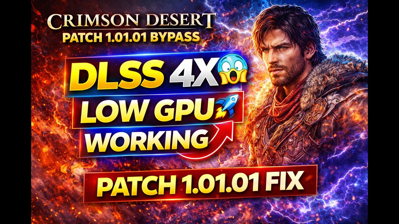 Патч Crimson Desert 1.01.01: разблокировка DLSS 😱 4-кратное увеличение FPS на видеокартах с низко...