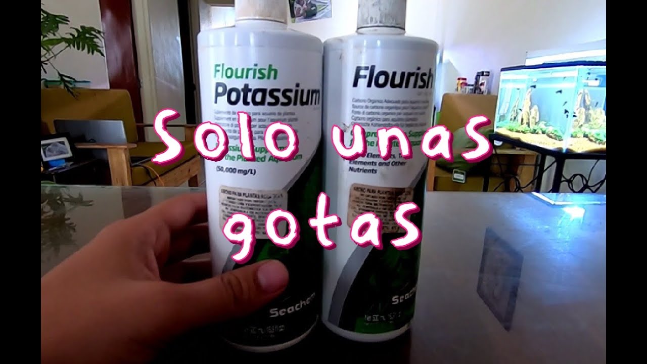 Abono Potassium Seacheam vs Flourish Seachem ¿Cuándo hay que usarlos?