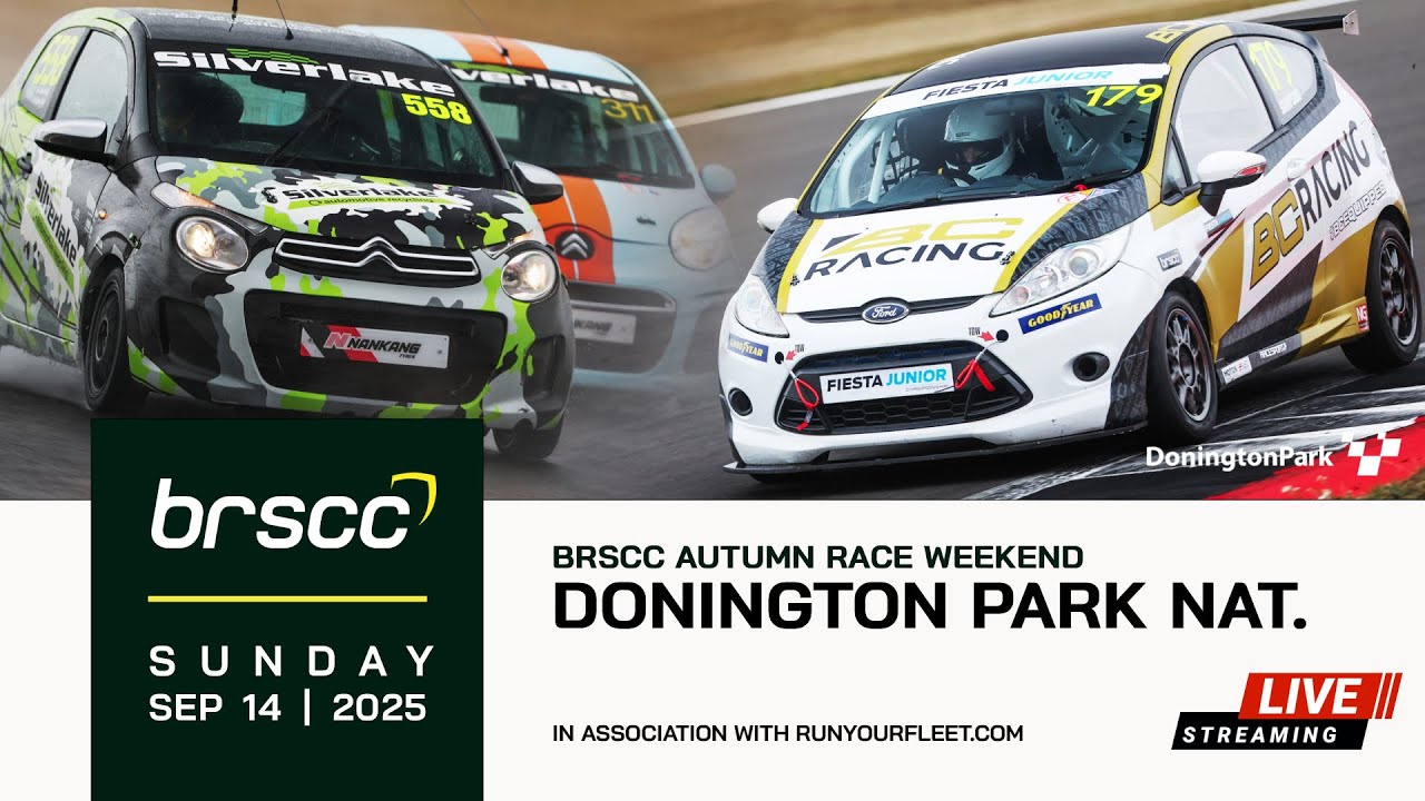 BRSCC LIVE | AUTUMN RACE WEEKEND @ DONINGTON PARK | 13/14 SEPTEMBER 2025 | SUNDAY STREAM