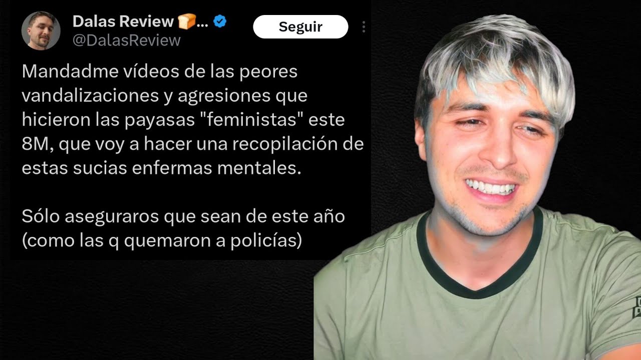 DALAS REVIEW AM3NAZA con EXPONER el 8M de ESTE AÑO PERO lo ACUSAN de PED0F1LO y SE BURLAN de ÉL!