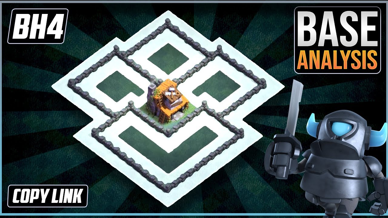NEW BEST BH4 TROPHY[defense] Base 2022!! Builder Hall 4 Trophy Base Design with Copy Link - COC