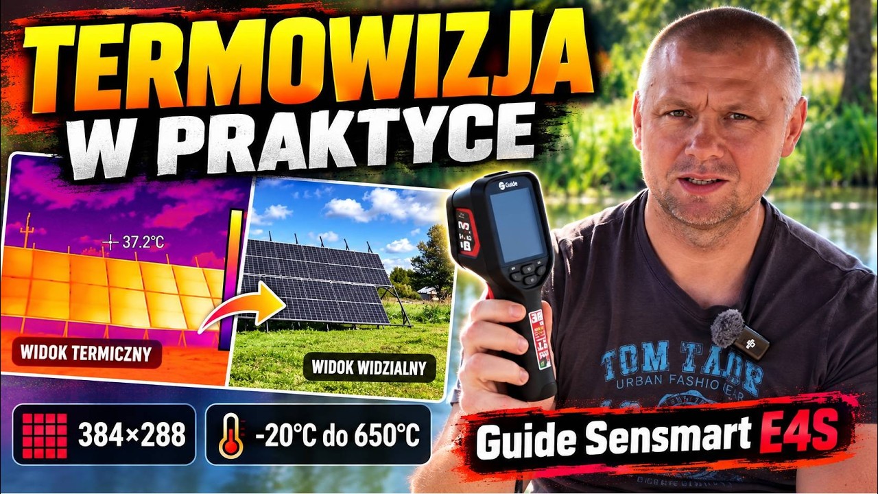 Guide Sensmart E4S w praktyce - test kamery termowizyjnej 384x288 | Fotowoltaika, pomiary, opinia