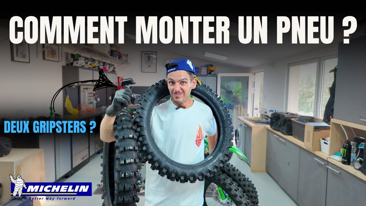 TUTO MECA - Montage pneu MX deux gripsters avec Michelin + présentation de la gamme Starcross 6