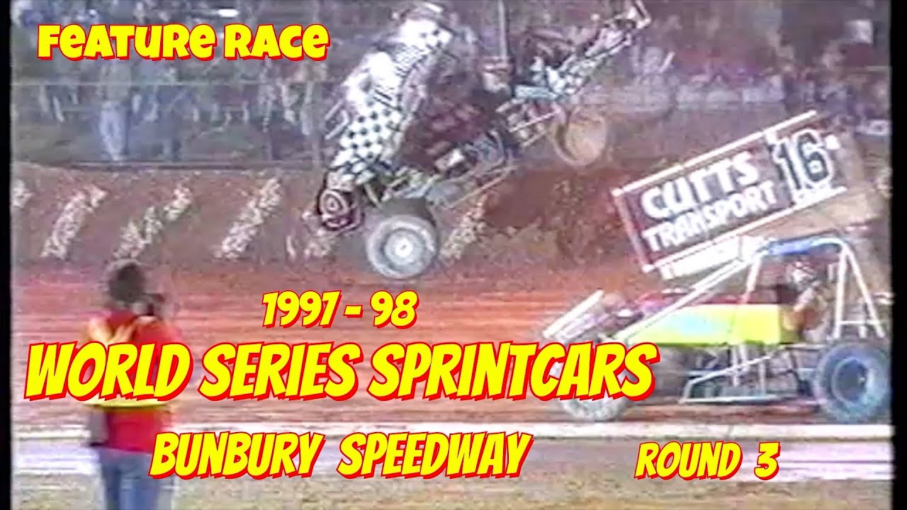 World Series Sprintcars 1997 / 98  Feature Race Rd 3 Bunbury Speedway W A