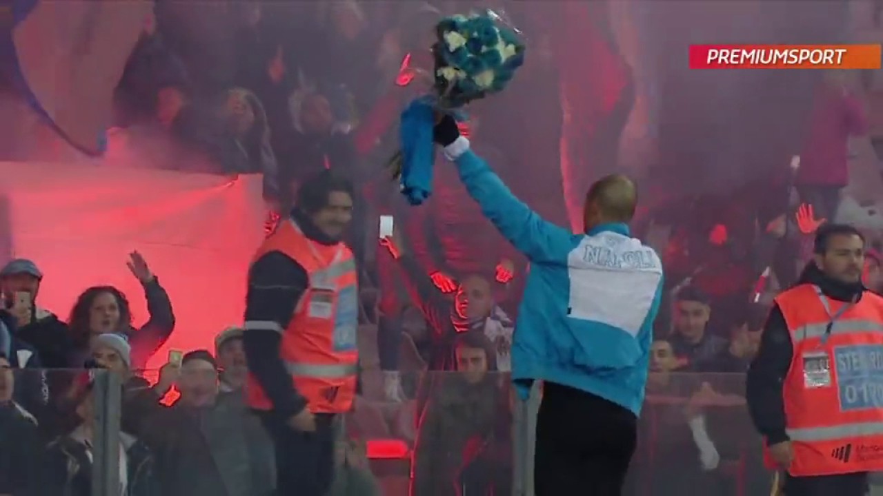 Paolo Cannavaro sotto la curva B NAPOLI - SASSUOLO  1-1 28/11/2016