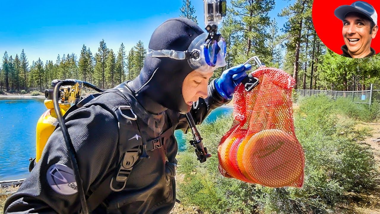 Disc Golf Frisbee Goldmine Found While Scuba Diving Pond