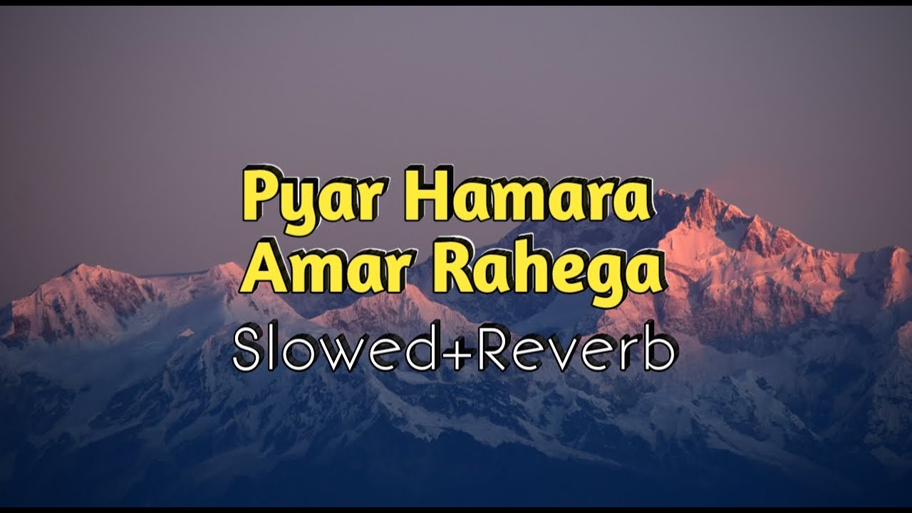 Pyar Hamara Amar Rahega | Muddat | Slowed And Reverb | Old Song | Swag Music World