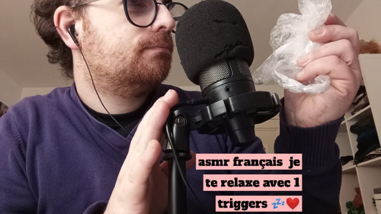 asmr français  je te relaxe avec 1 triggers 