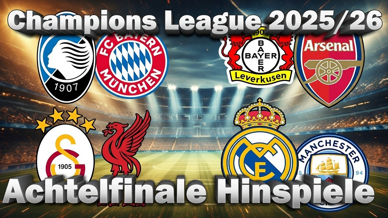 Champions League Achteflinale Prognose 2025/26 Hinspiele – Alle Spiele & Tipps!