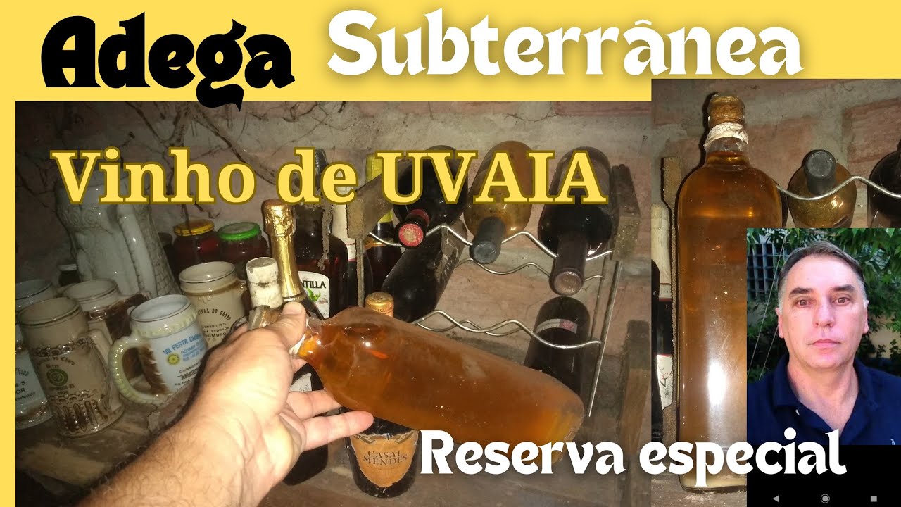 Vinho de UVAIA: Uma Reserva Especial Na Minha Adega Subterr&acirc;nea.