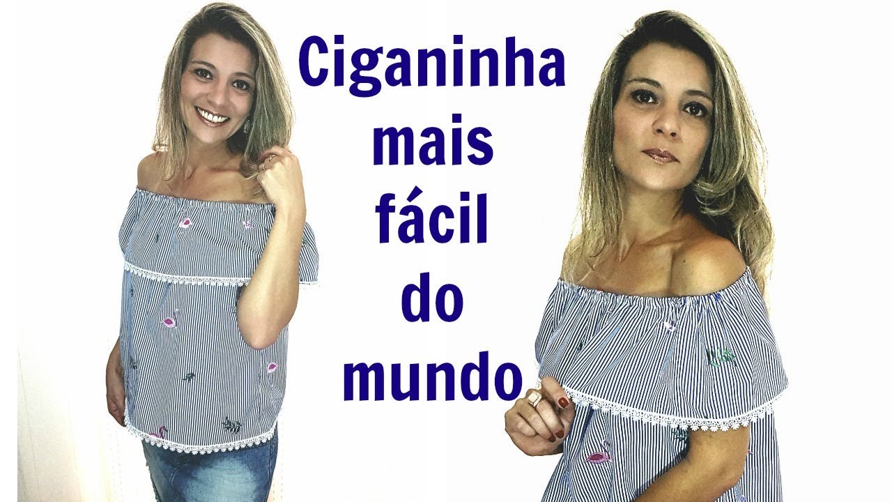 Blusa Ciganinha mais fácil do mundo