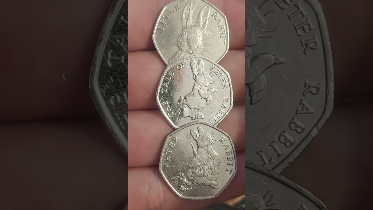 PETER RABBIT 50 pence Coins #Shorts