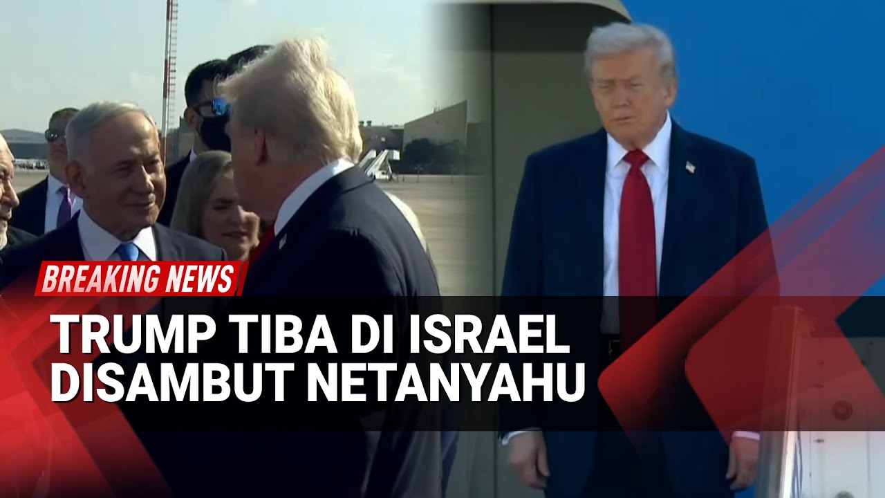 Trump Mendarat di Israel: Pidato & Pertemuan Keluarga Sandera Siap Digelar