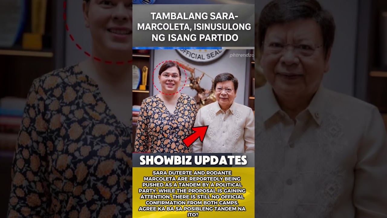 SARA&ndash;MARCOLETA TANDEM FOR 2028? 😱 A POLITICAL PARTY PUSHES THE PAIR! #shorts