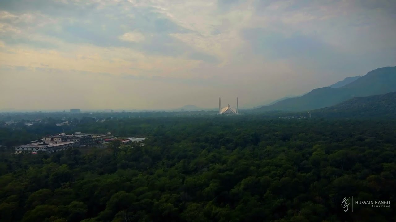 The Grand Mosque of Islamabad - Faisal Masjid | Pakistan in 4K Aerial
