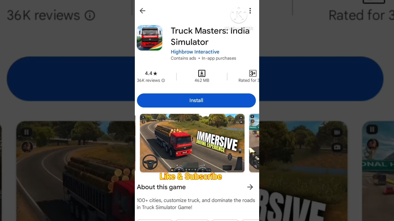 How To Download Truck Master India Android Games ।।  #game  #short   #truck  #india
