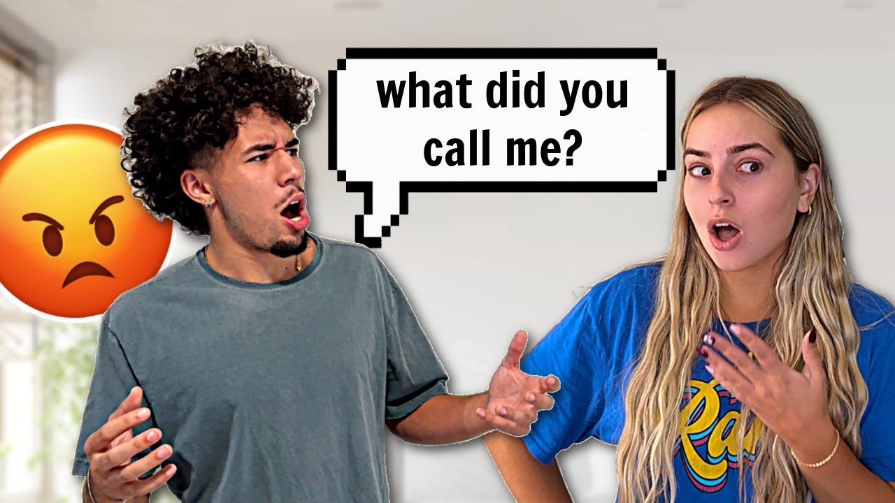 Calling my Boyfriend My Ex's Name For 24 Hours!!