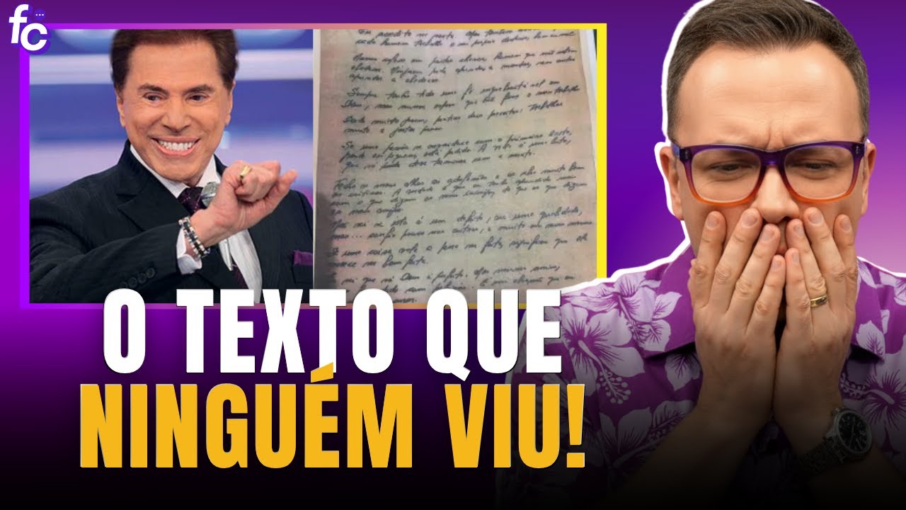 Silvio Santos deixou um texto escondido... e o conte&uacute;do &eacute; SURPREENDENTE!