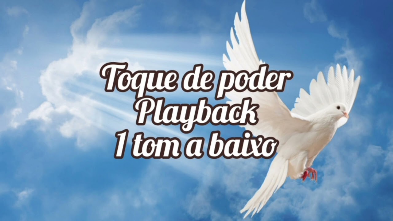Toque de poder playback 1 tom a baixo #playback #gospel #louvores