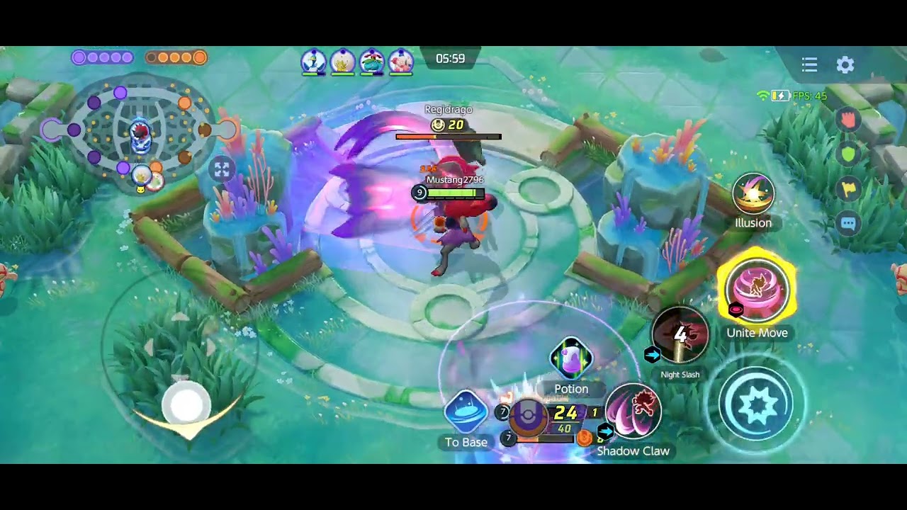 Pokemon unite first attempt at zoroark very OP cpu battle 