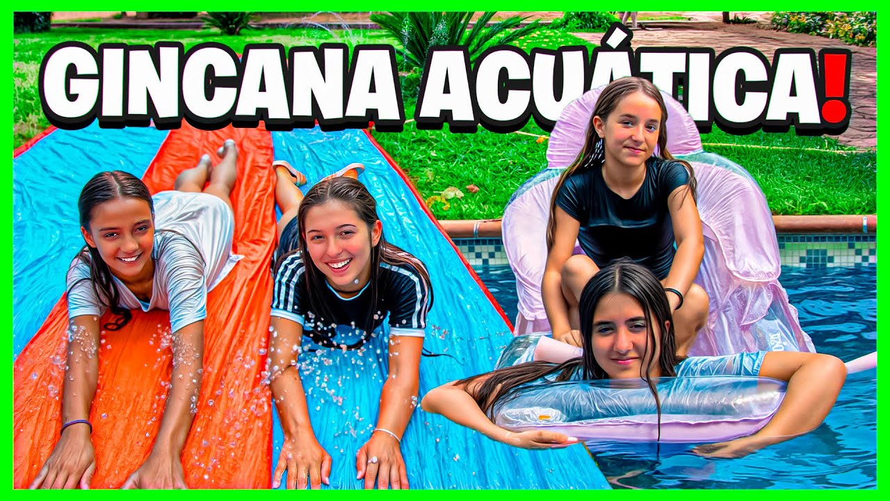 RETOS ACUÁTICOS en la PISCINA Y GINCANA muy DIVERTIDOS! 💦