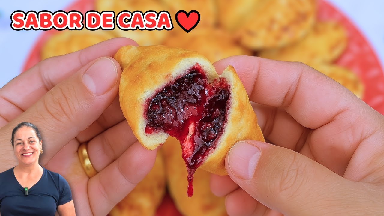 Pastelzinho Genovesa — Crocante, Cheio de Geleia e Sabor de Casa ❤️