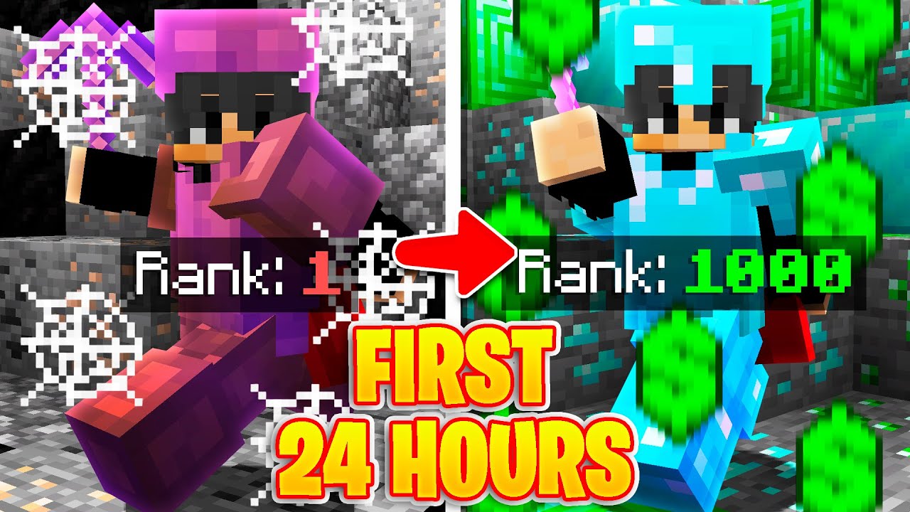 MY FIRST 24 HOURS ON MCHUB PRISONS | Minecraft OP Prison | 1.8-1.20+ New Minecraft Prison Servers