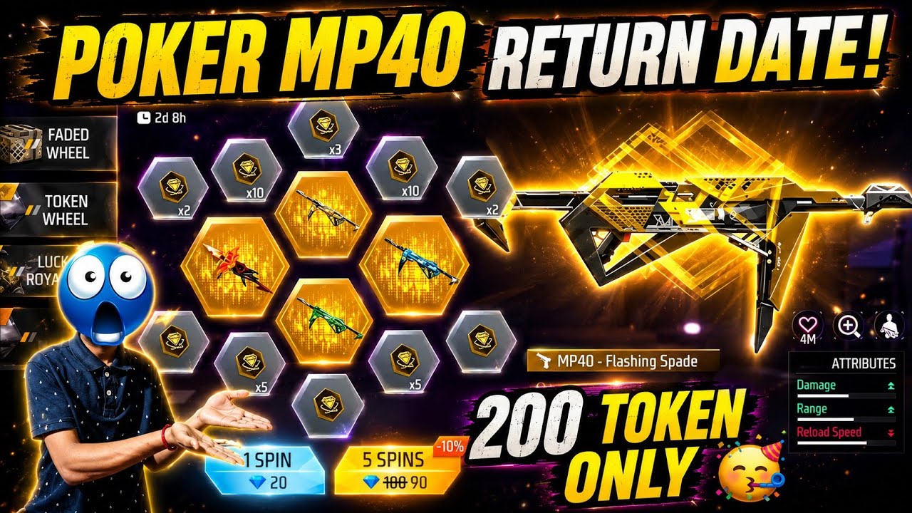Poker Mp40 Return Confirm Date | Next Universal Ring Event Free Fire | Poker Mp40 Return