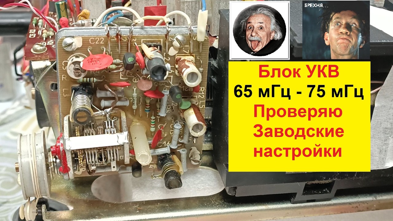 Selena B216 . Блок УКВ . 65мГц -75 мГц . Проверяю заводские настройки .