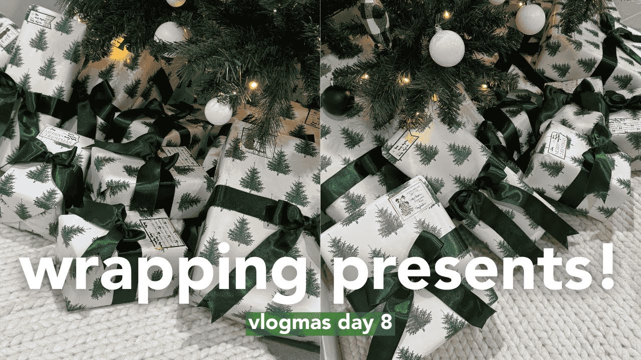 WRAPPING CHRISTMAS GIFTS, What I am gifting this Christmas, Stocking Stuffers | VLOGMAS DAY 8
