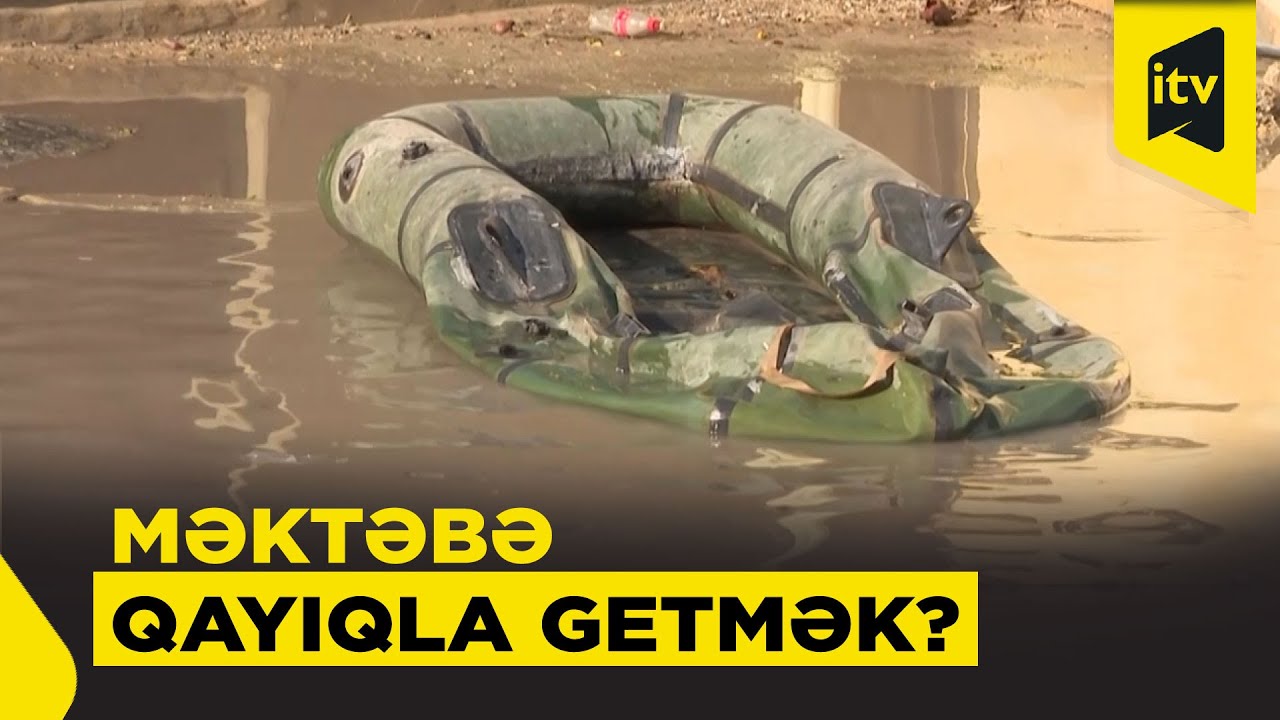 Türkan qəsəbəsində yağış fəlakəti – sakinlər kömək gözləyir