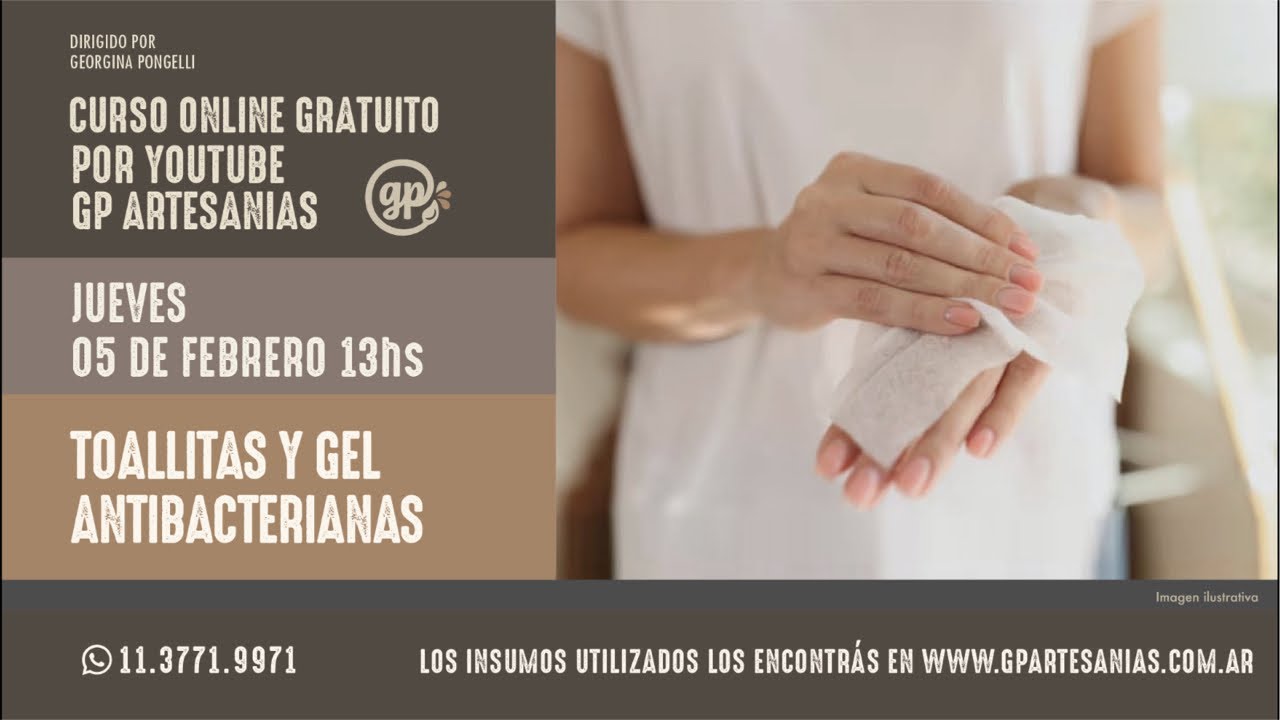 Taller Online GP artesanias: Toallitas y Gel Antbacterial