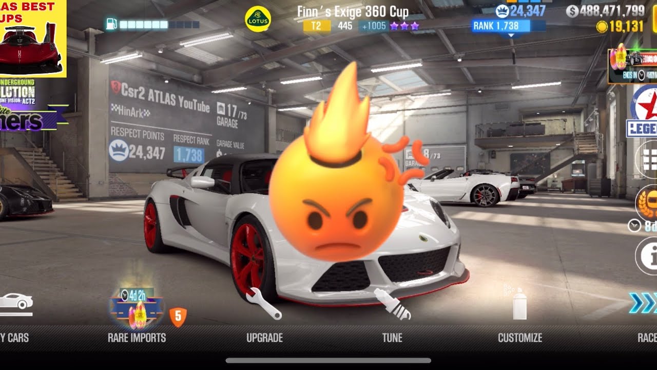 CSR2 ATLAS BEST SETUPS/LOTUS Finn’s Exige 360 Cup THE BEST SETUPS 🥇FOR YOU 🏎💨💨💨