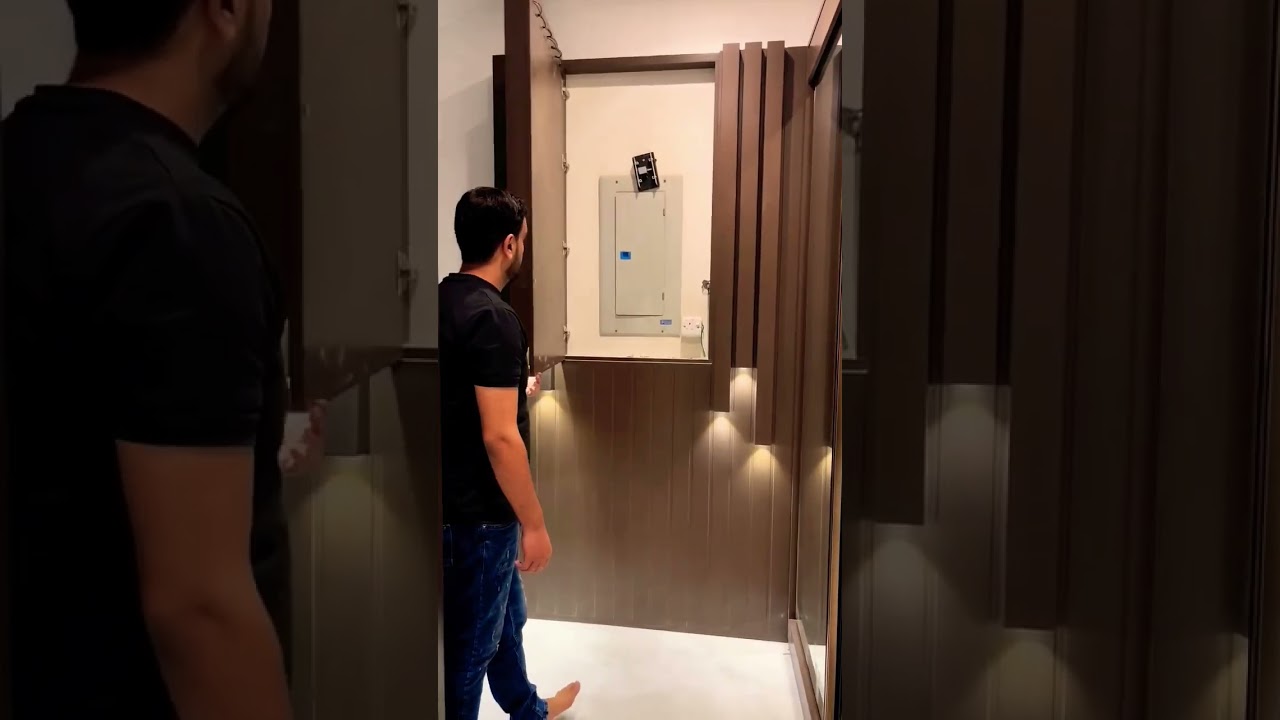 hidden electrical db box idea 💯💥🔥 #interiordesign #modularkitchen #design  #home #youtubeshorts