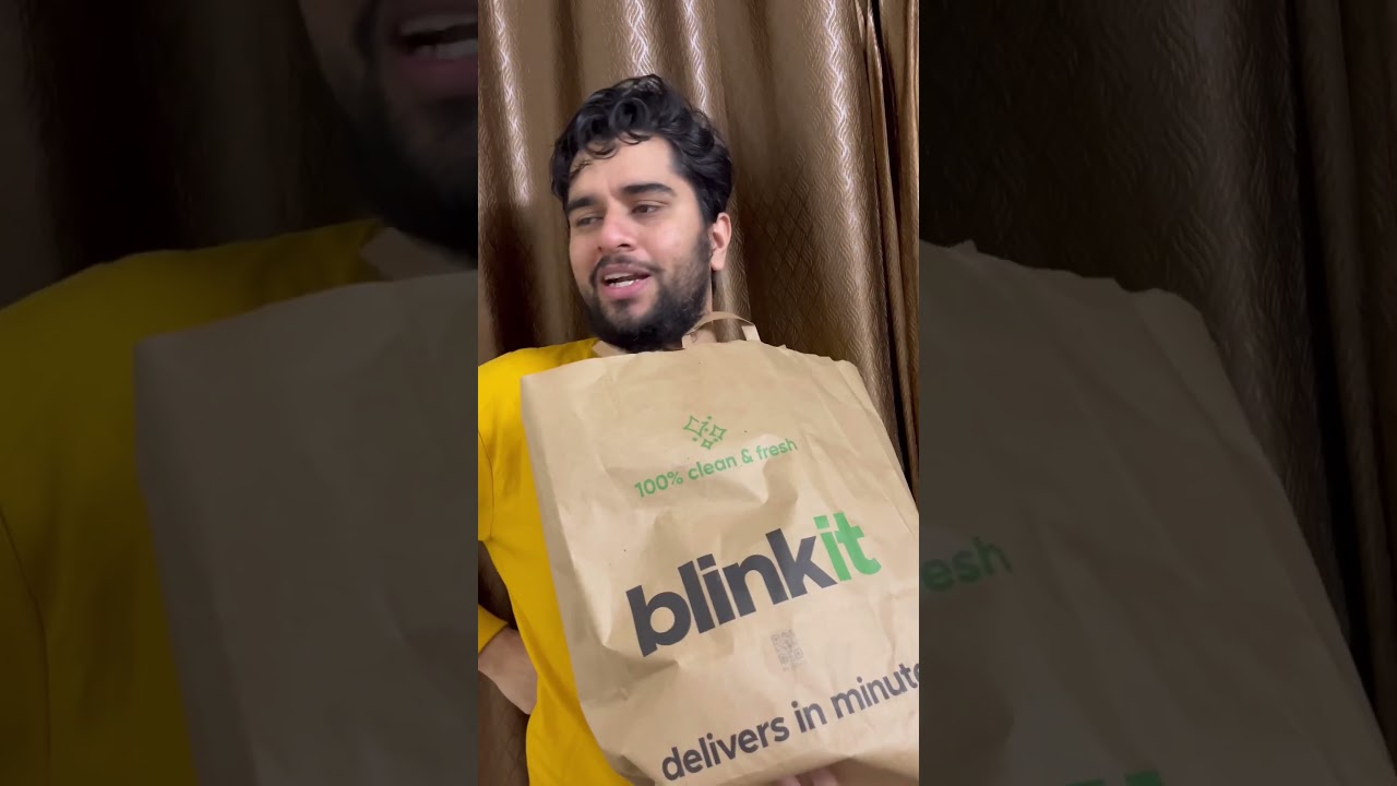 This is how Blinkit delivers in 8 minutes 🛒 #shorts @letsblinkit @zomato #zomato #blinkit  #comedy