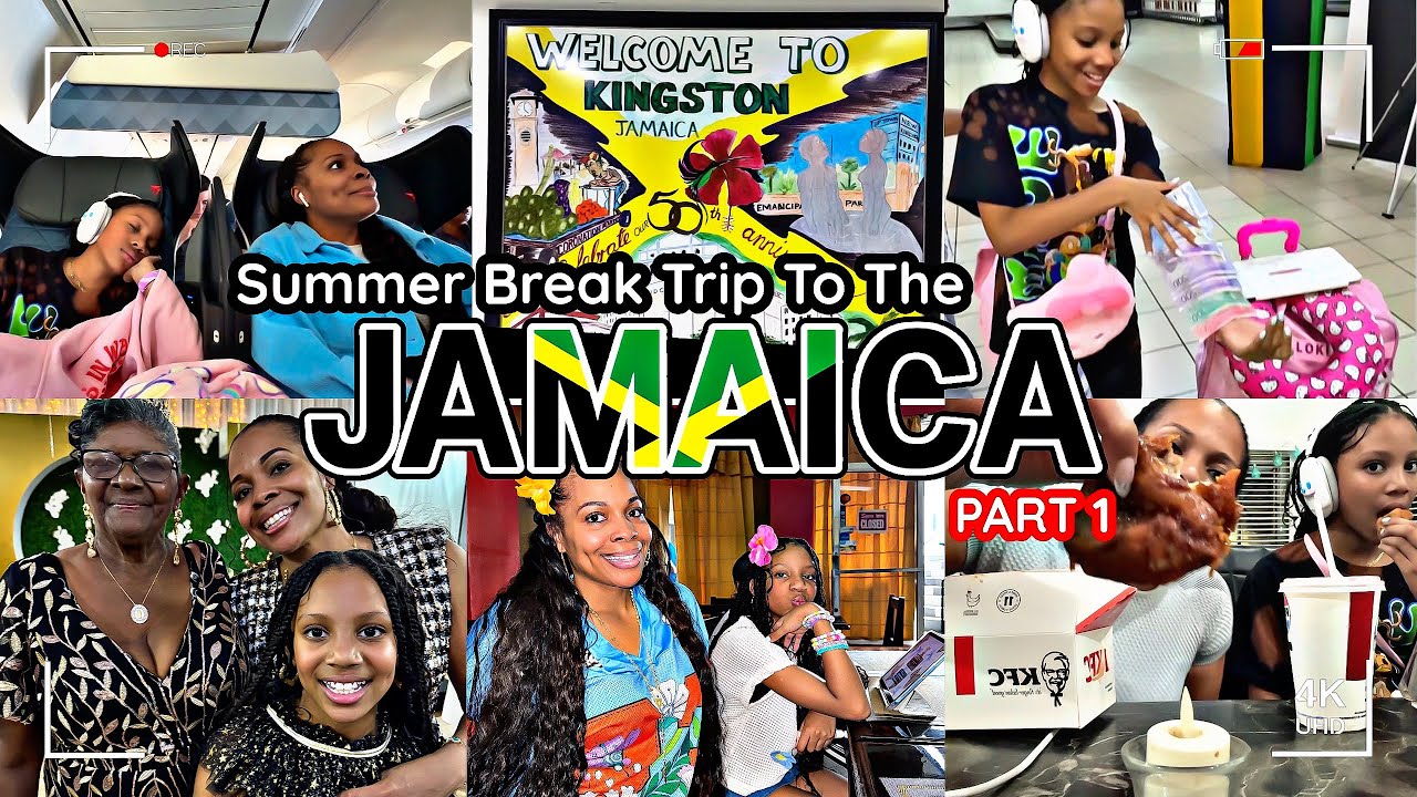 Chaotic Summer Vacation Day 😱✈️ First Class & Jamaica Fun! 🇯🇲🥰 (PART1)