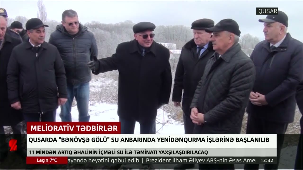 Qusarda Bənövşə gölü su anbarında bərpa işlərinə başlanılıb 09 02 2026 Real Tv