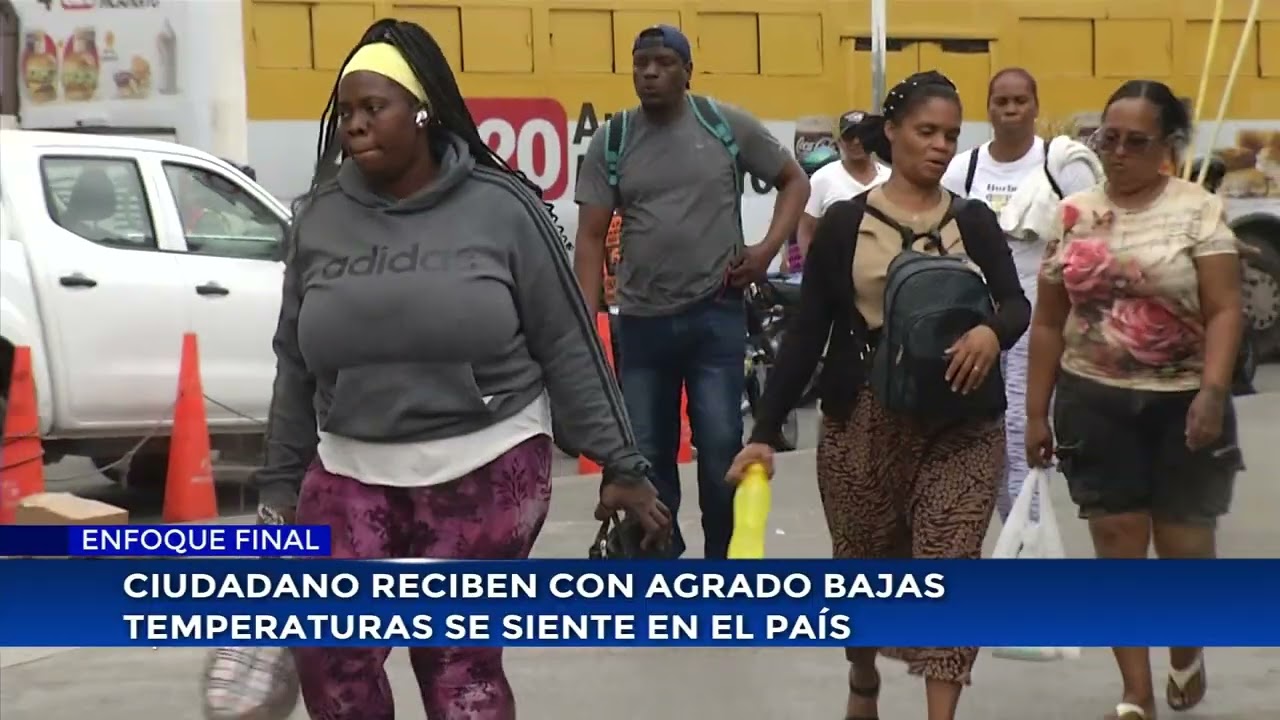 Ciudadanos reciben con agrado bajas temperaturas que se sienten en el país