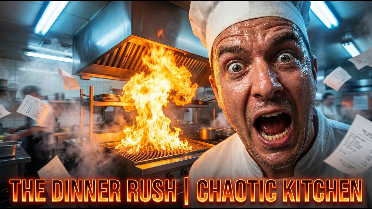 The Dinner Rush  Chaotic Kitchen Ambience