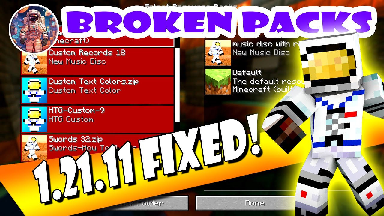 You Fix Broken Resource Packs in Minecraft 1.21.11 FAST!