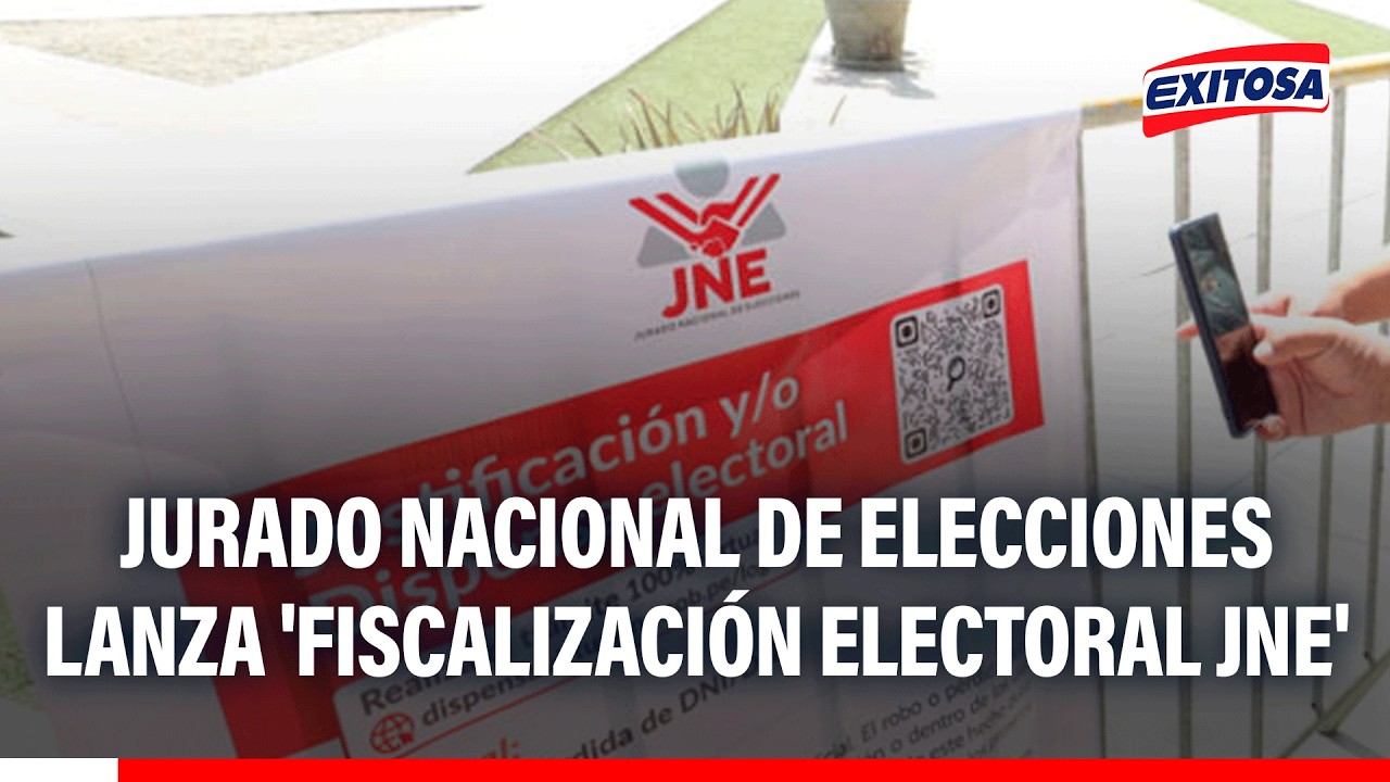 🔴🔵 Jurado Nacional de Elecciones lanza la herramienta digital 'Fiscalizaci&oacute;n Electoral JNE'